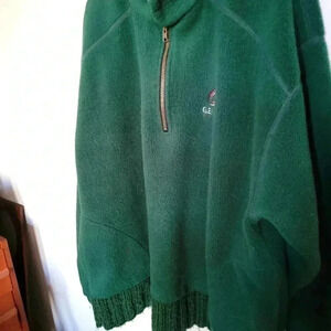 Womans Large English Bay Sportswear  Fleese Jacket Dark Green